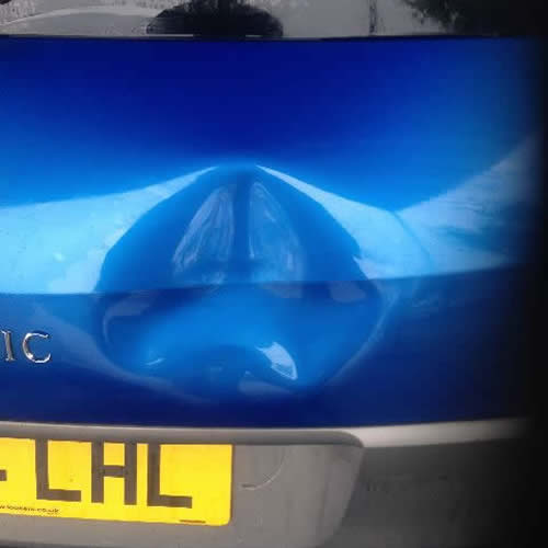 Car panel before PDR - Renault Scenic Car panel before PDR - Renault Scenic