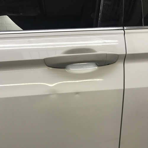 Car panel before PDR - VW Tiguan