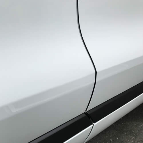 Car panel after PDR - Jaguar F Pac