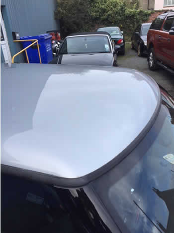 Deep crease on Mini roof - After Deep crease on Mini roof - After