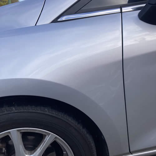 Deep crease on Ford Fiesta Wing - After Deep crease on Ford Fiesta Wing - After