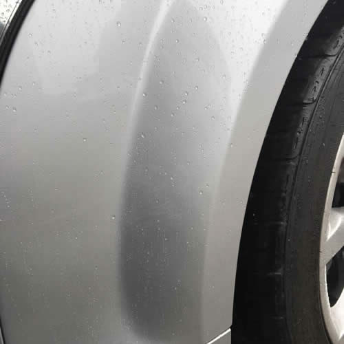 Car panel after PDR - Audi TT Wing Dent Car panel after PDR - Audi TT Wing Dent