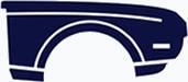 Diagram of a car door panel