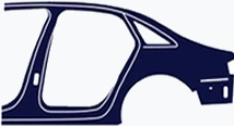 Diagram of a car door panel