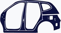Diagram of a car door panel